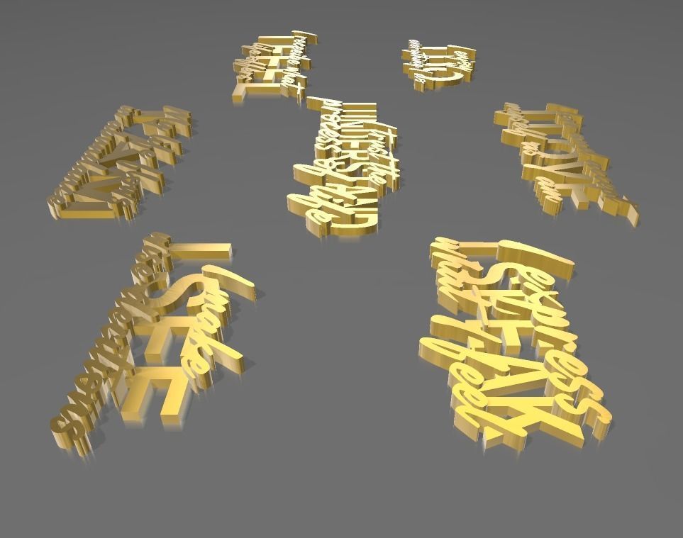 AFFIRMATIONS HEAL 7 CHAKRAS 3D print model_6