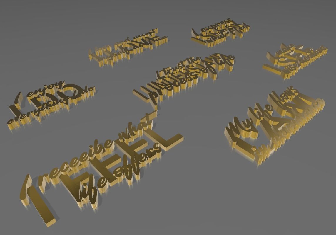 AFFIRMATIONS HEAL 7 CHAKRAS 3D print model_8