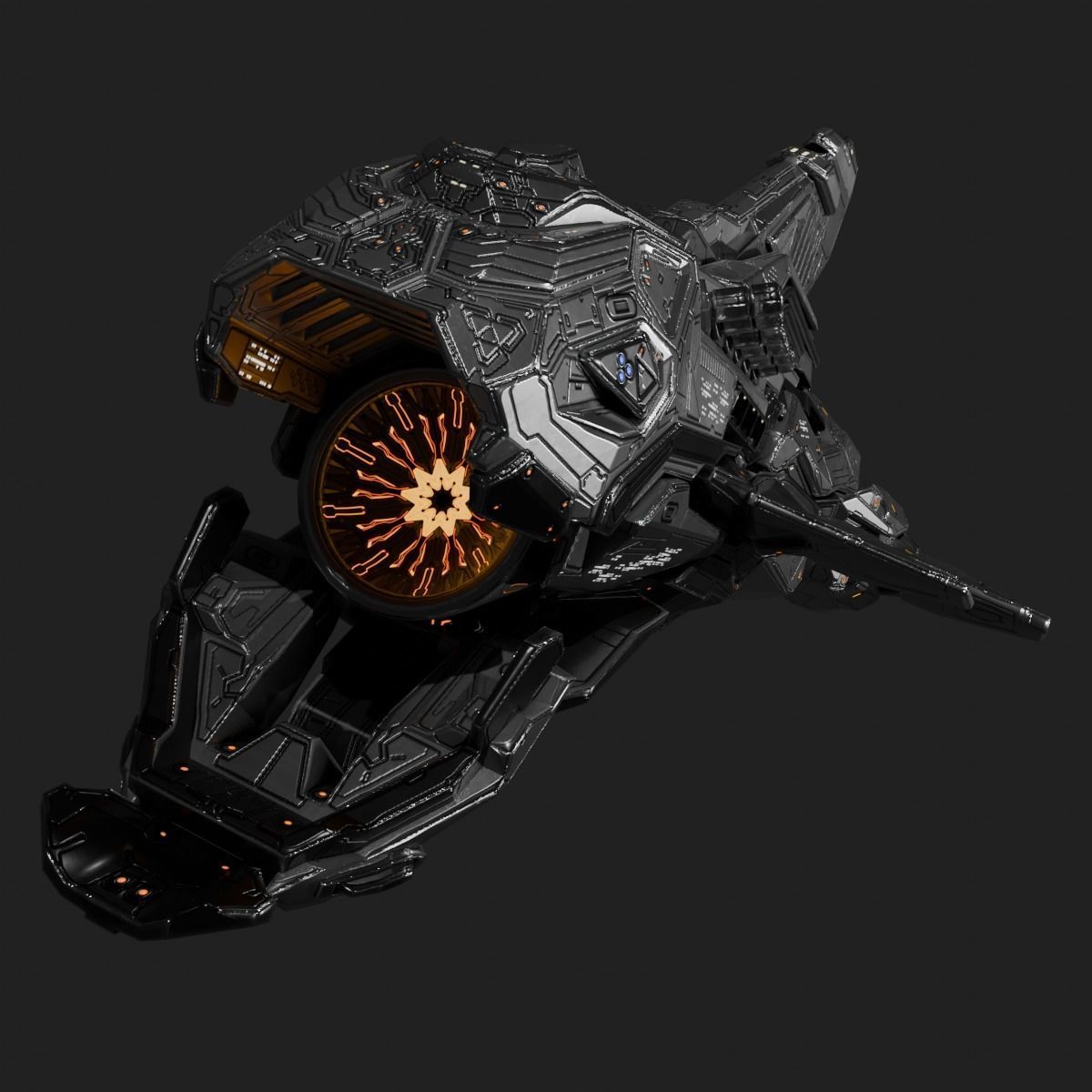 Space Orca 3D model_7