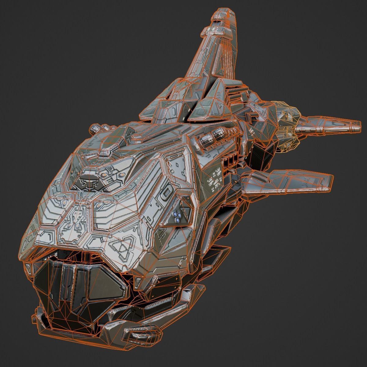 Space Orca 3D model_24