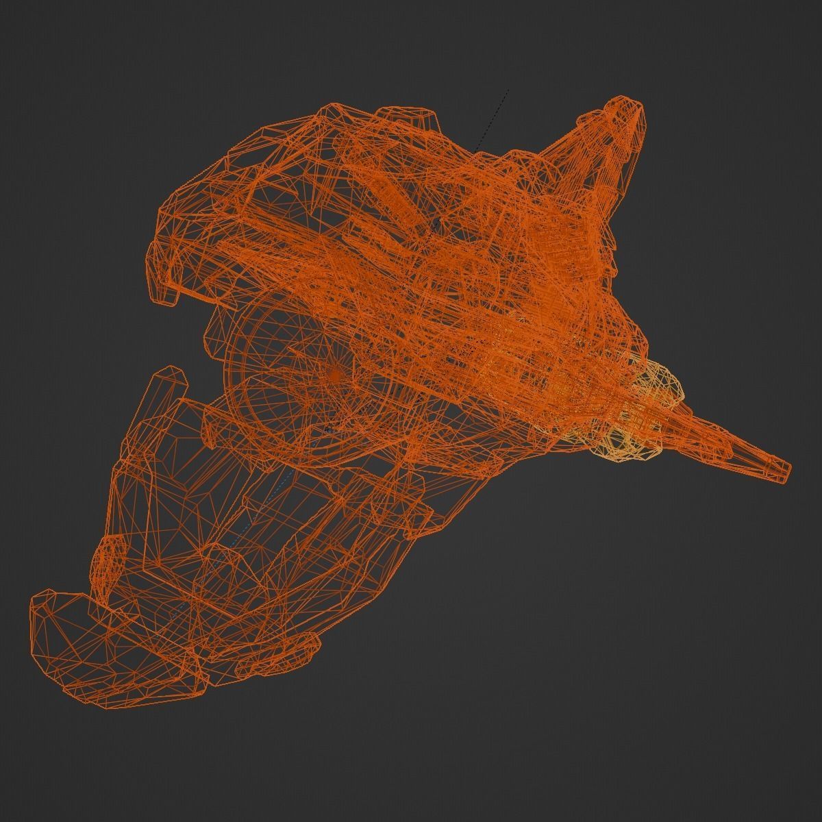 Space Orca 3D model_21