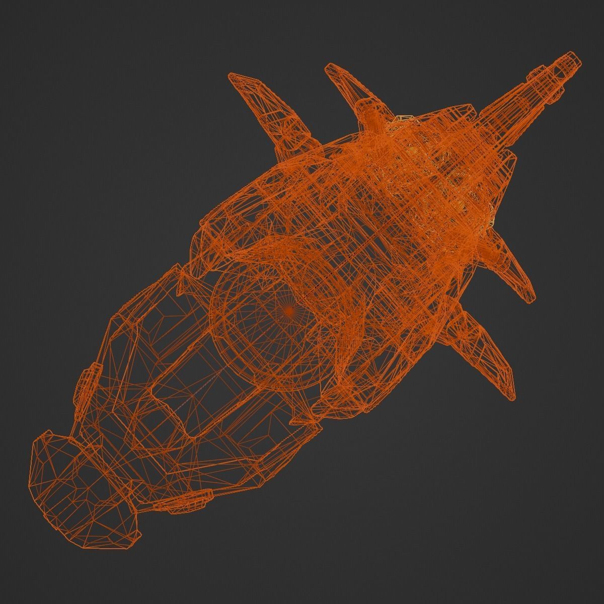 Space Orca 3D model_22