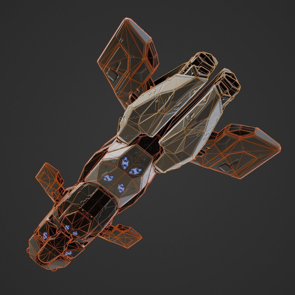 Space Orca 3D model_12