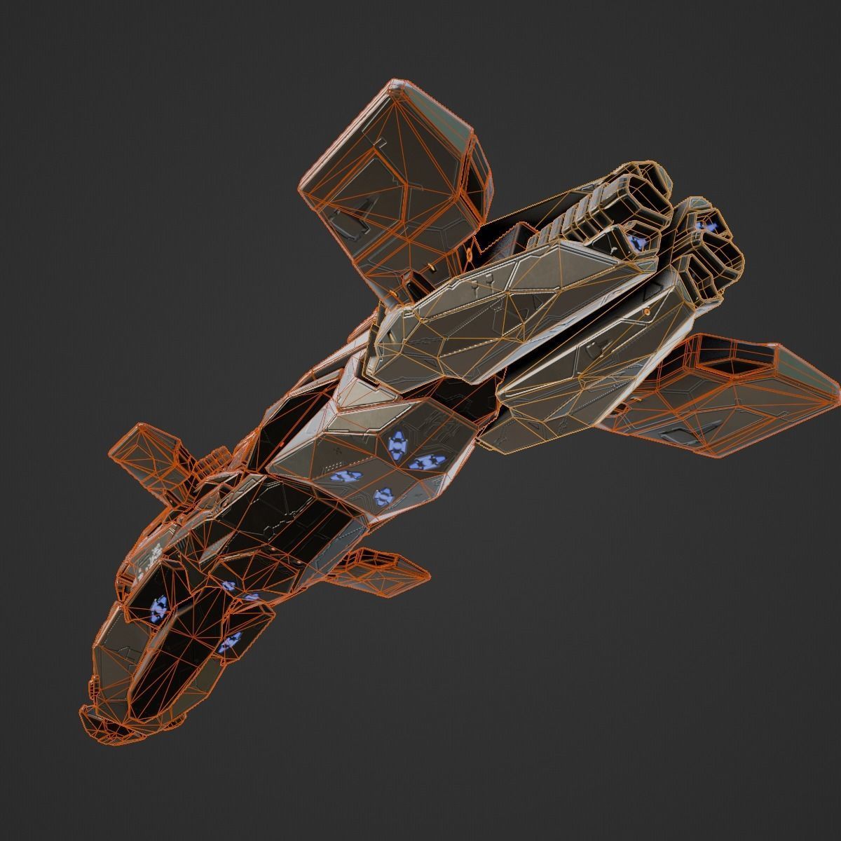 Space Orca 3D model_13