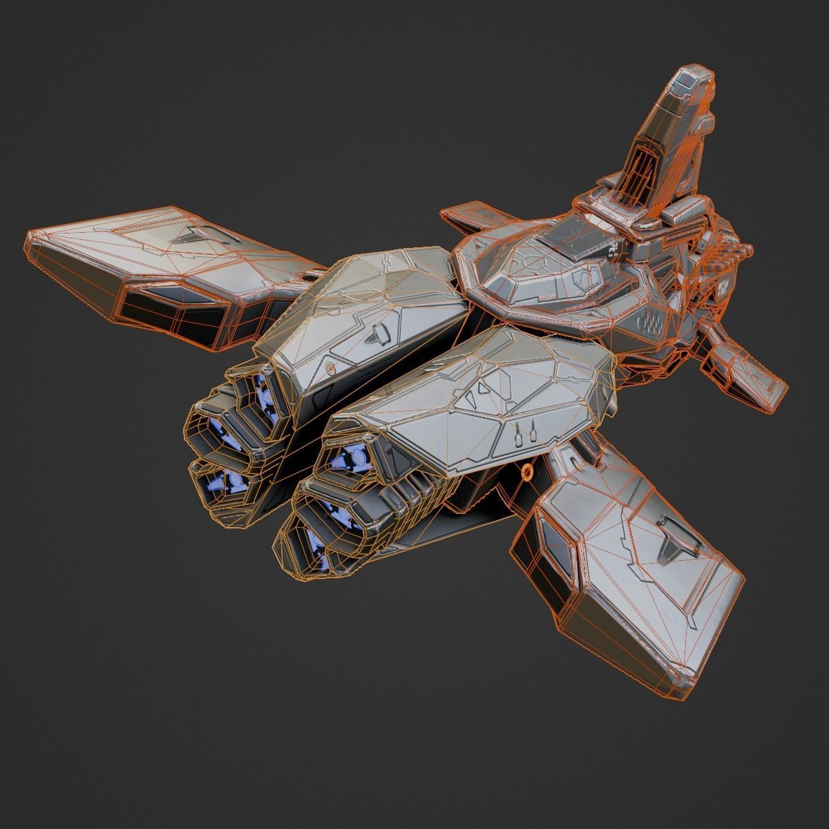 Space Orca 3D model_15