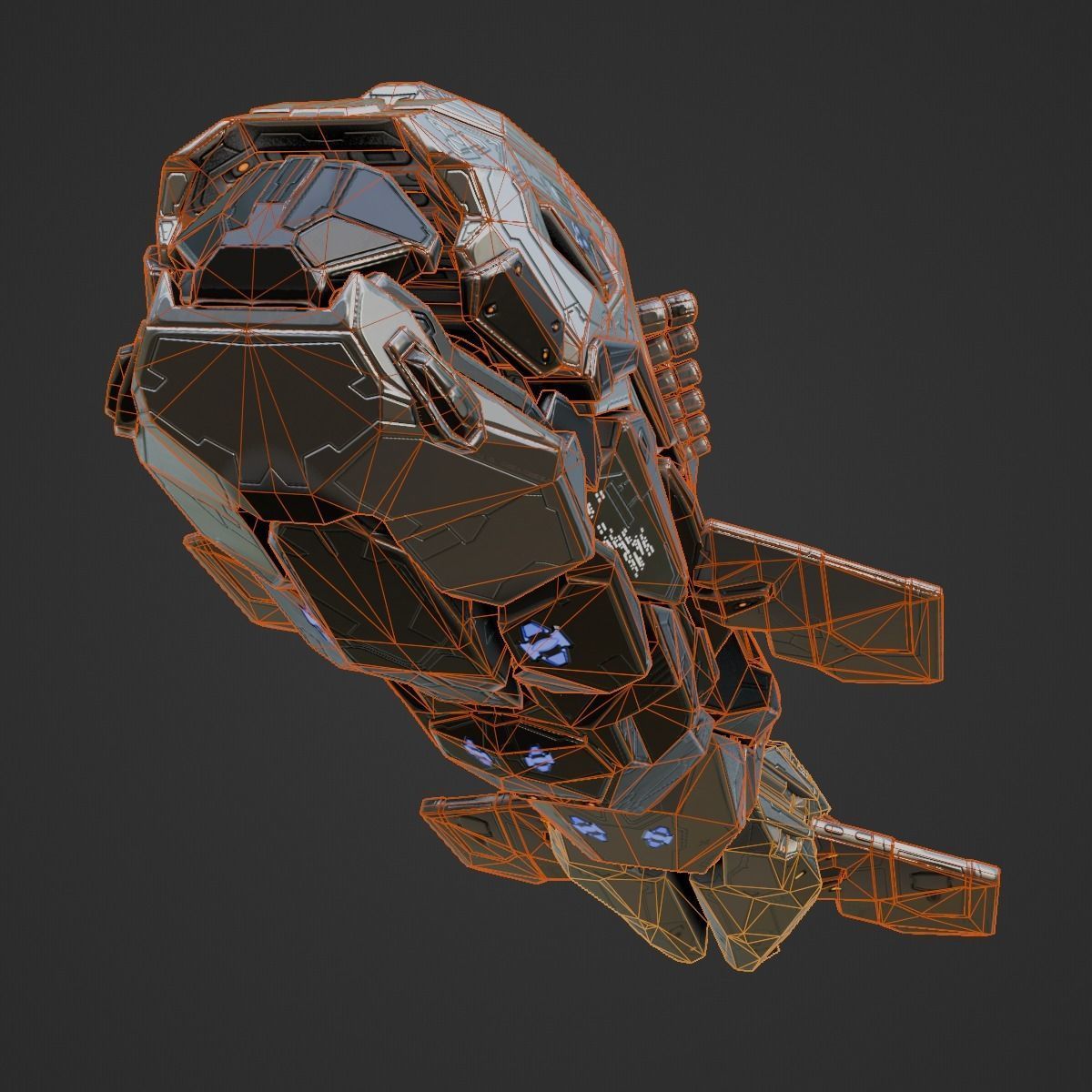 Space Orca 3D model_11