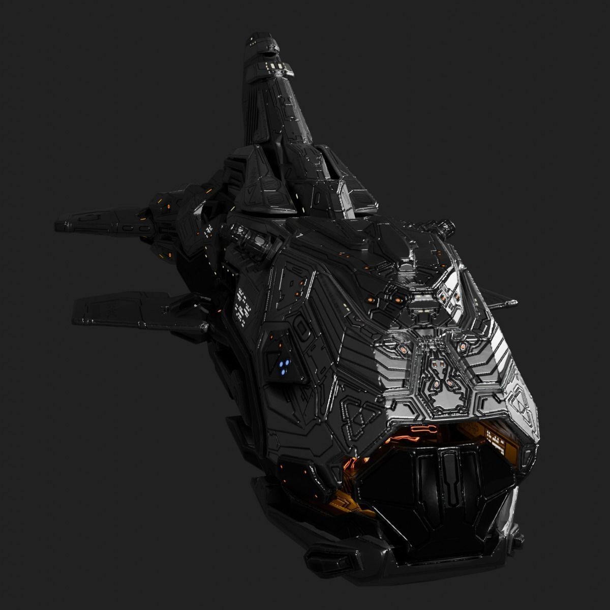 Space Orca 3D model_1