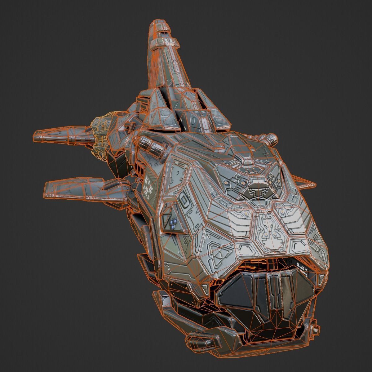 Space Orca 3D model_10