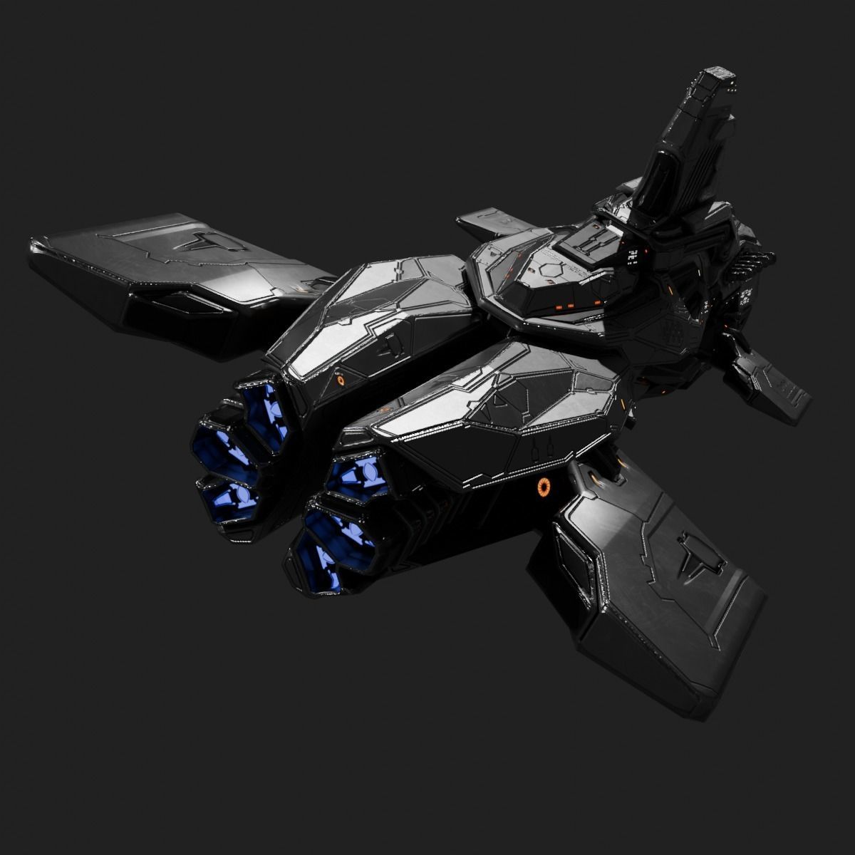 Space Orca 3D model_3
