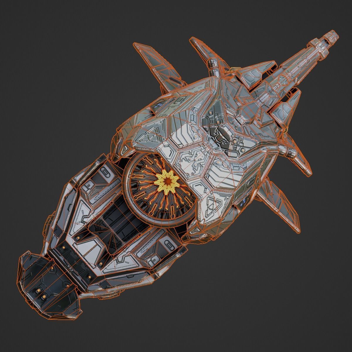 Space Orca 3D model_17