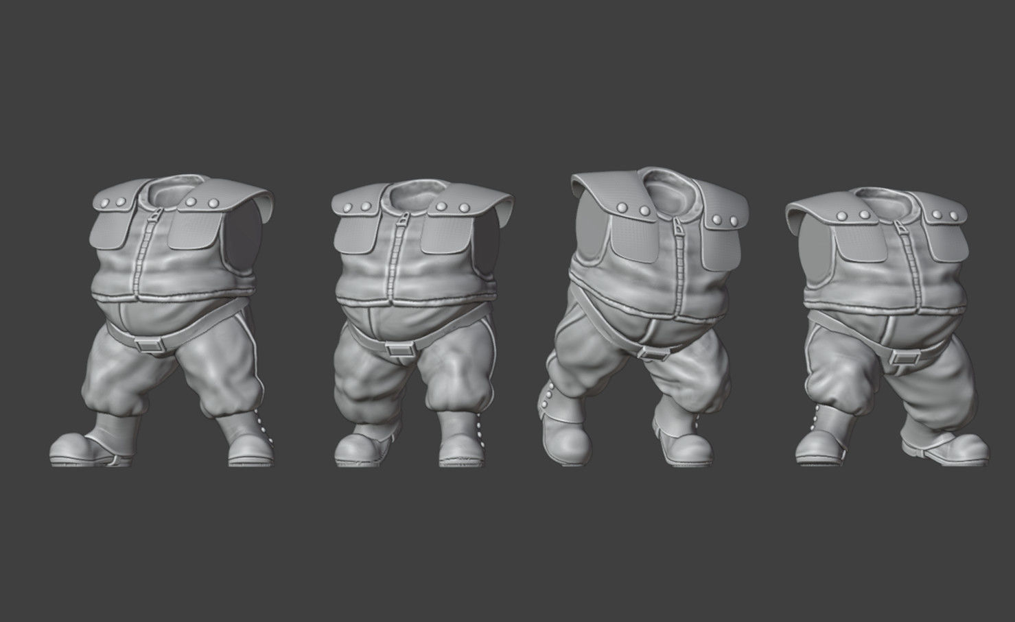 Hive City Guard Bullgryn Squad 3D print model_11
