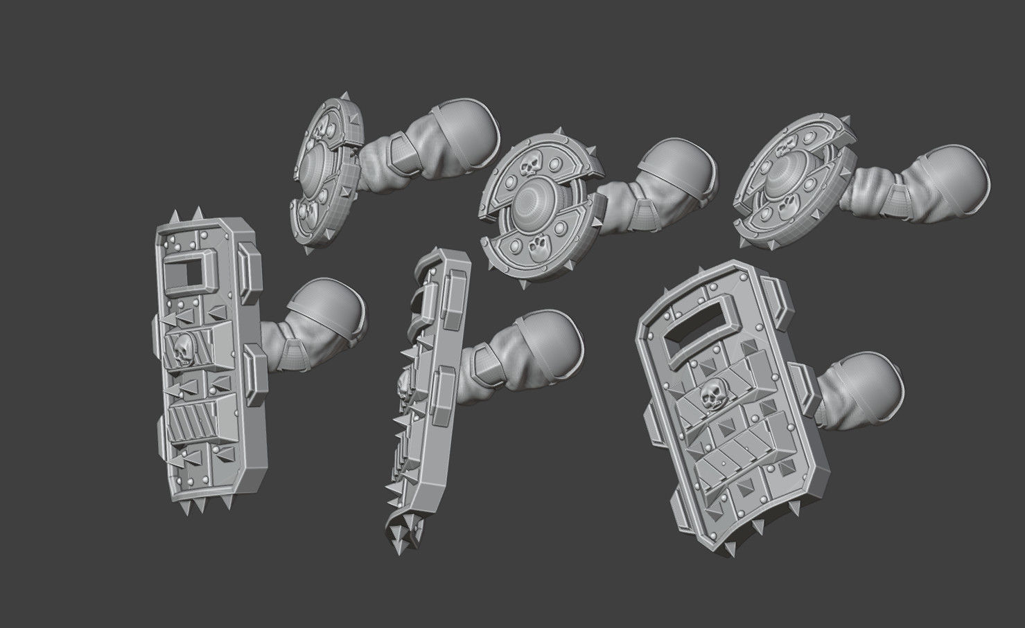 Hive City Guard Bullgryn Squad 3D print model_10