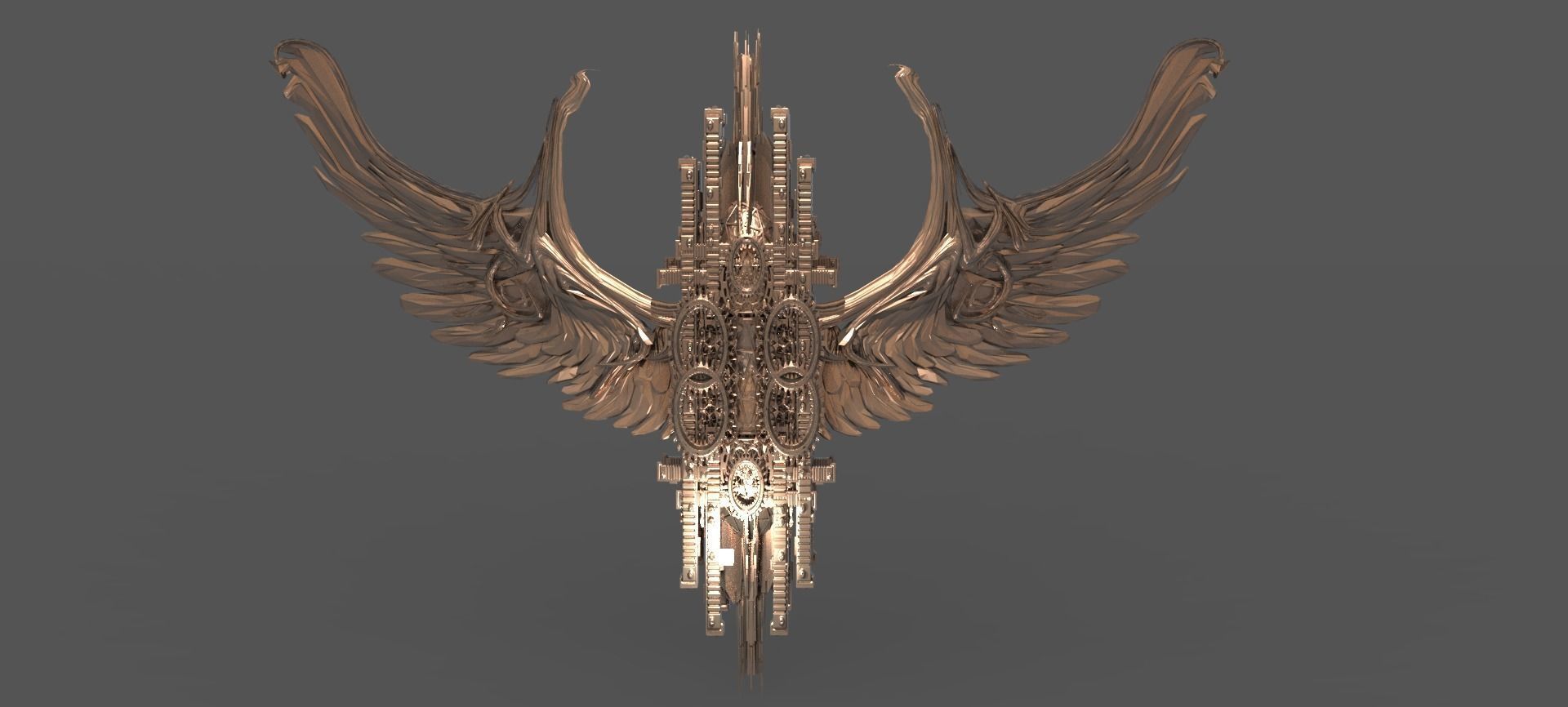 Holy Trinity Floating Chariot gears 2 Sculpture 3D model_4