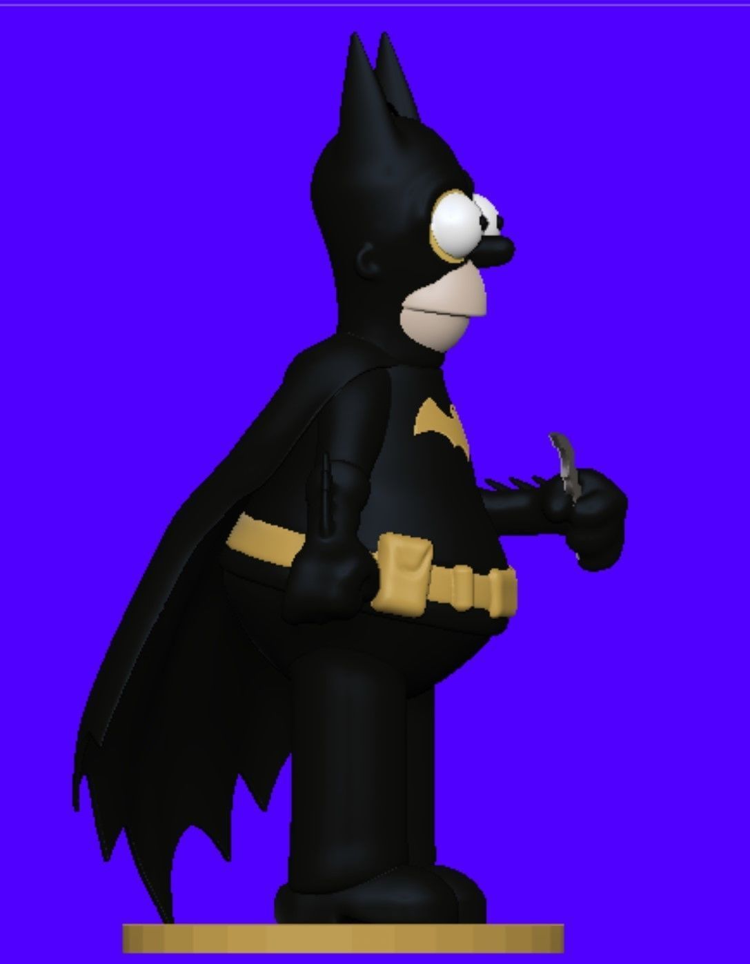 Homer Simpson Batman 3D print model_2