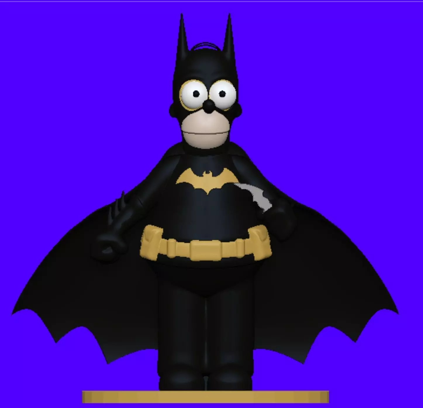 Homer Simpson Batman 3D print model_0