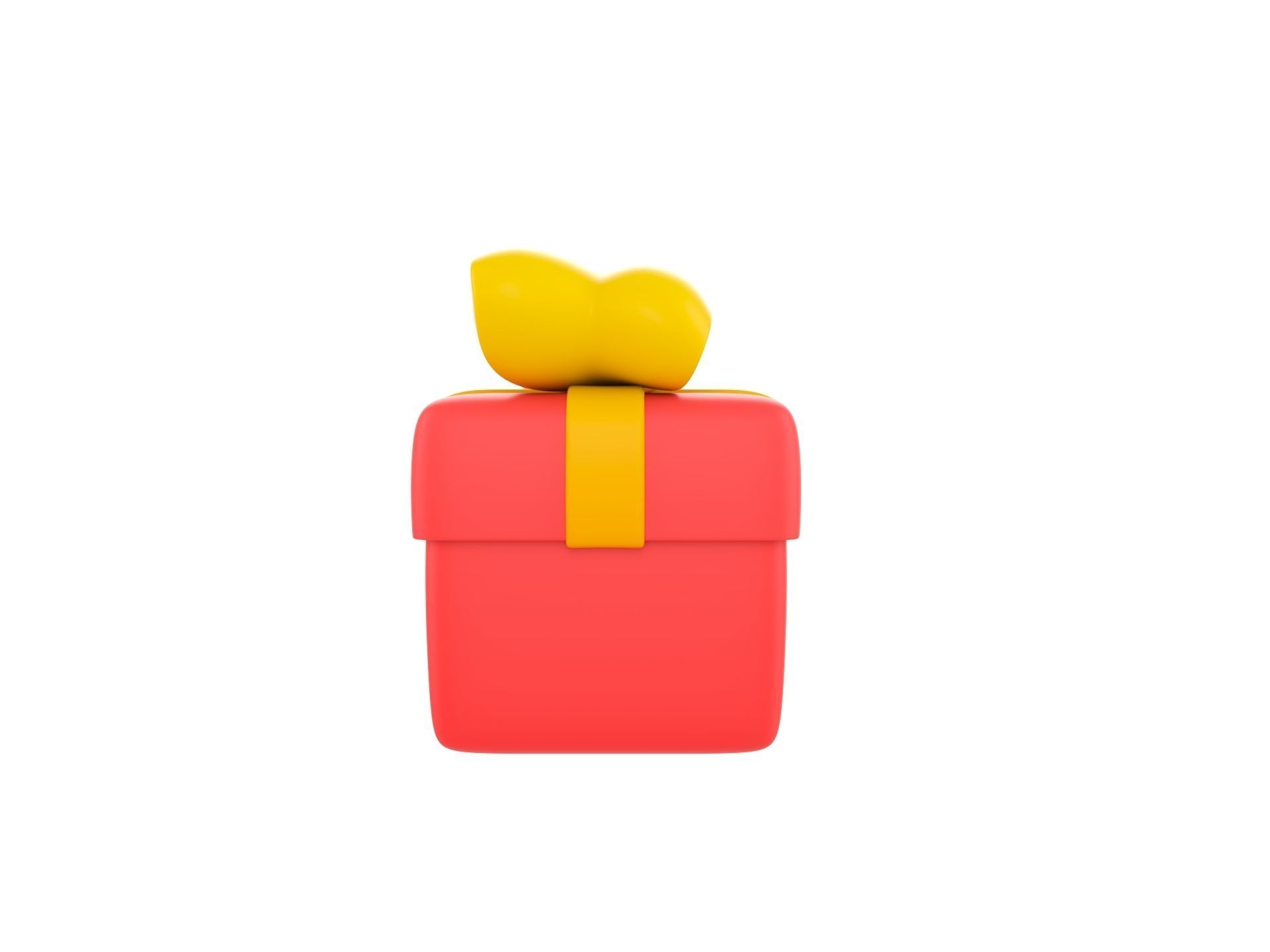 Gift Box 3D model_3