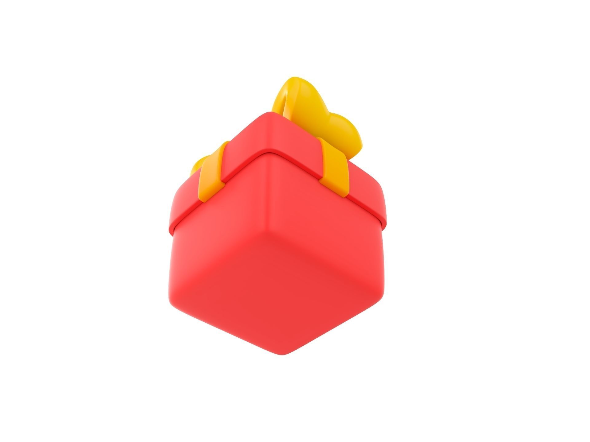Gift Box 3D model_4