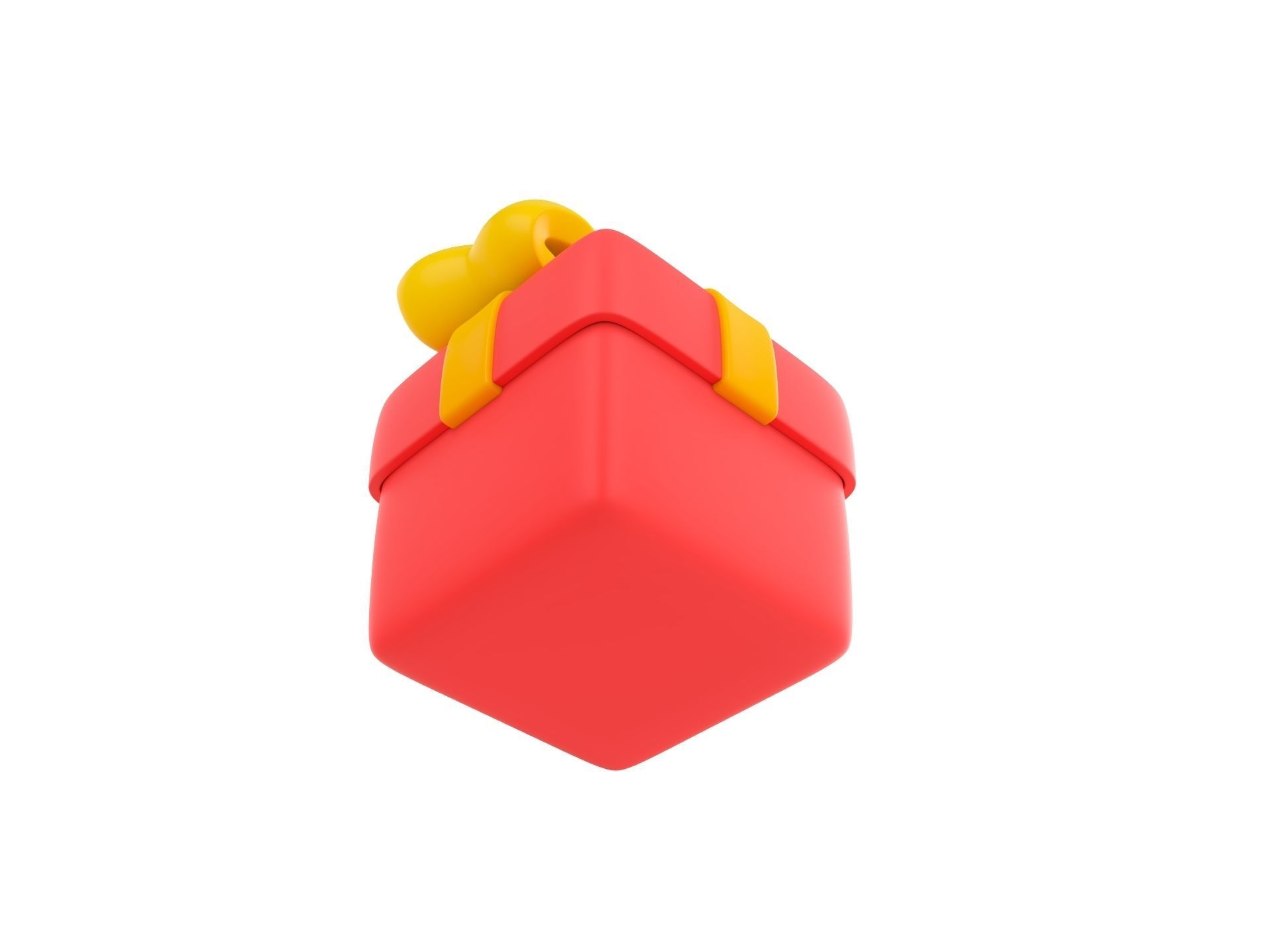 Gift Box 3D model_2
