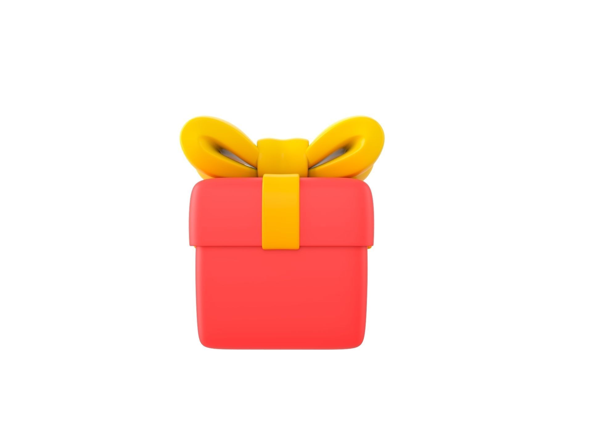 Gift Box 3D model_5