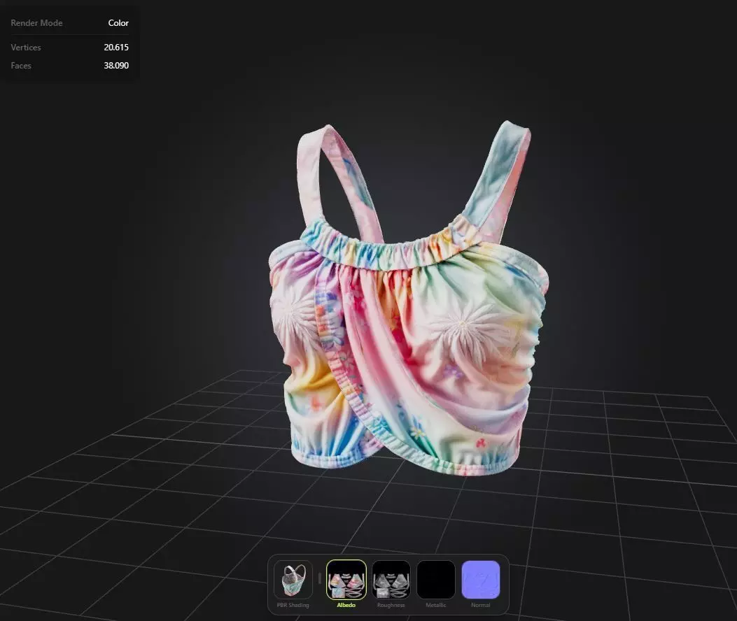 Kawaii Top PBR 4k Low-poly 3D model_0