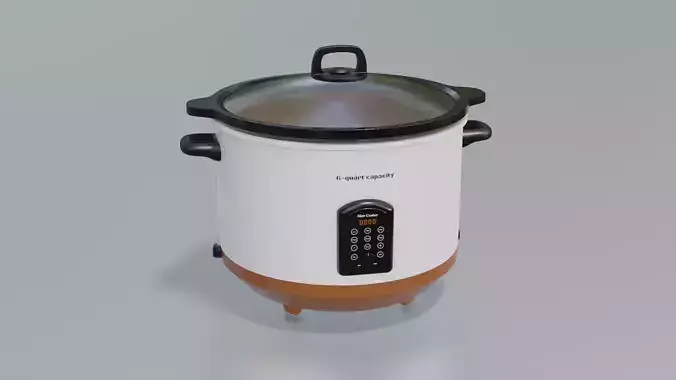 Slow Cooker Low-poly 3D model