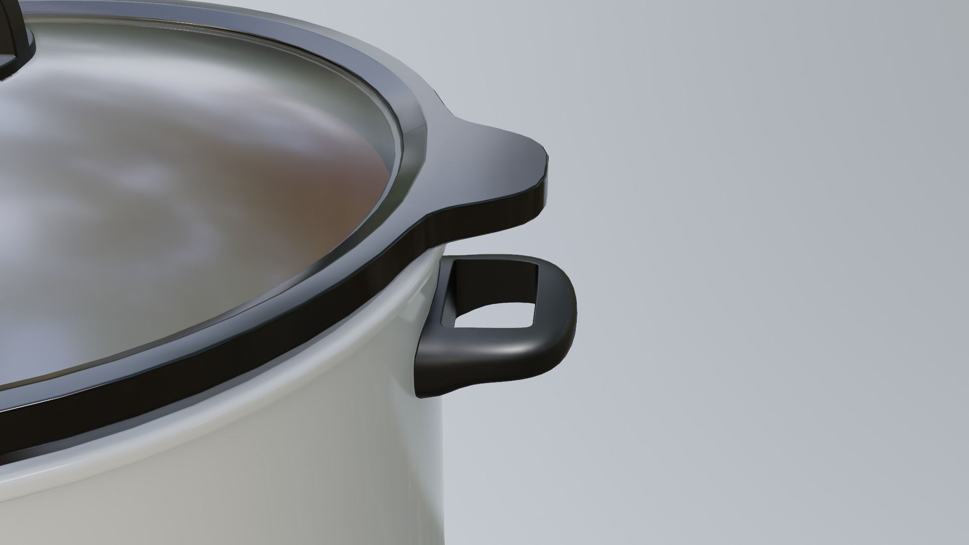 Slow Cooker Low-poly 3D model_5