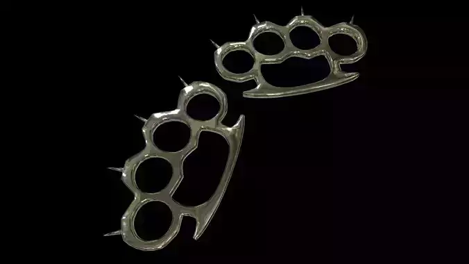 Spiked Brass Knuckles