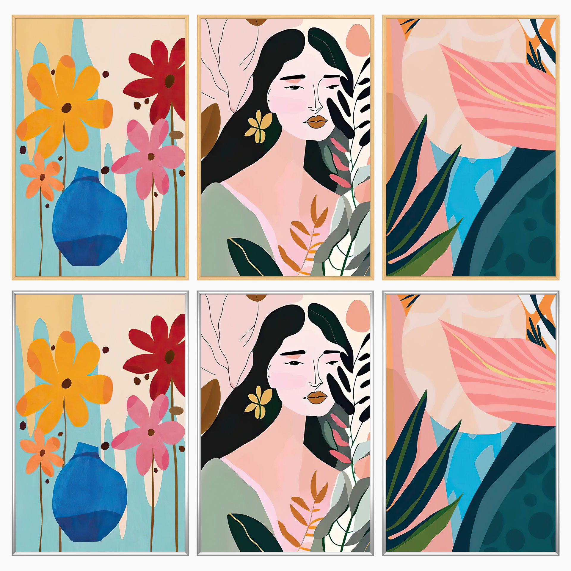 Wall Art Set 4293 3D model_2