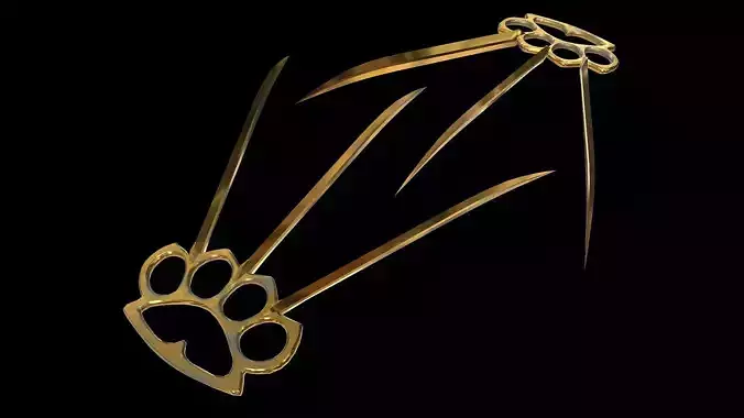 Brass Knuckles With Knife Claws