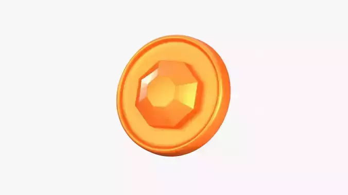 Medal Coin Game 3D Illustration