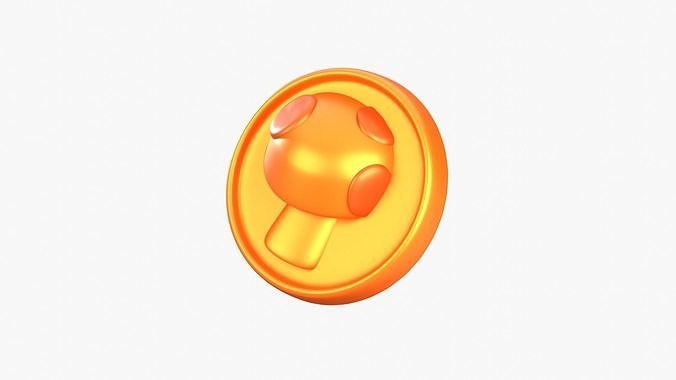 Medal Coin Game 3D Illustration 3D model