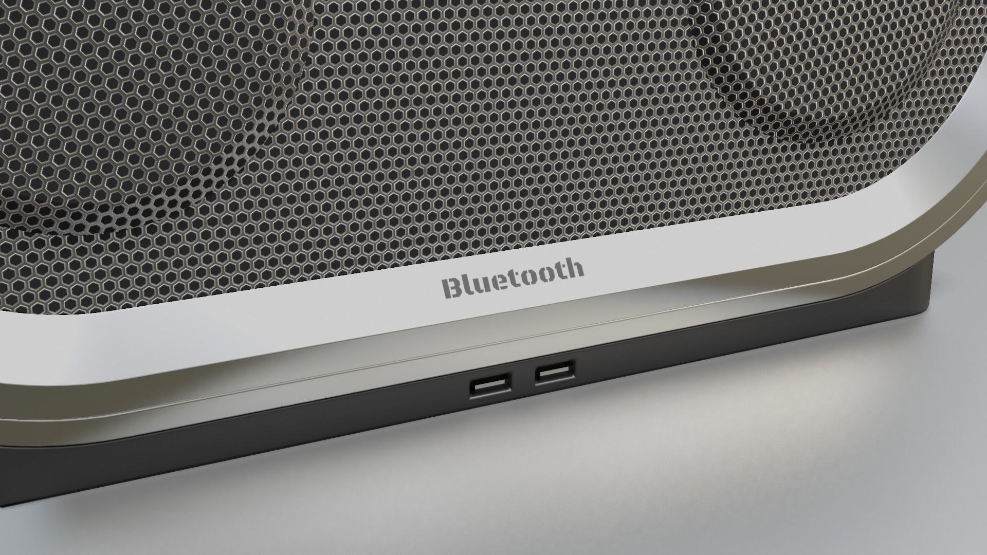 Bluetooth Speaker Low-poly 3D model_4