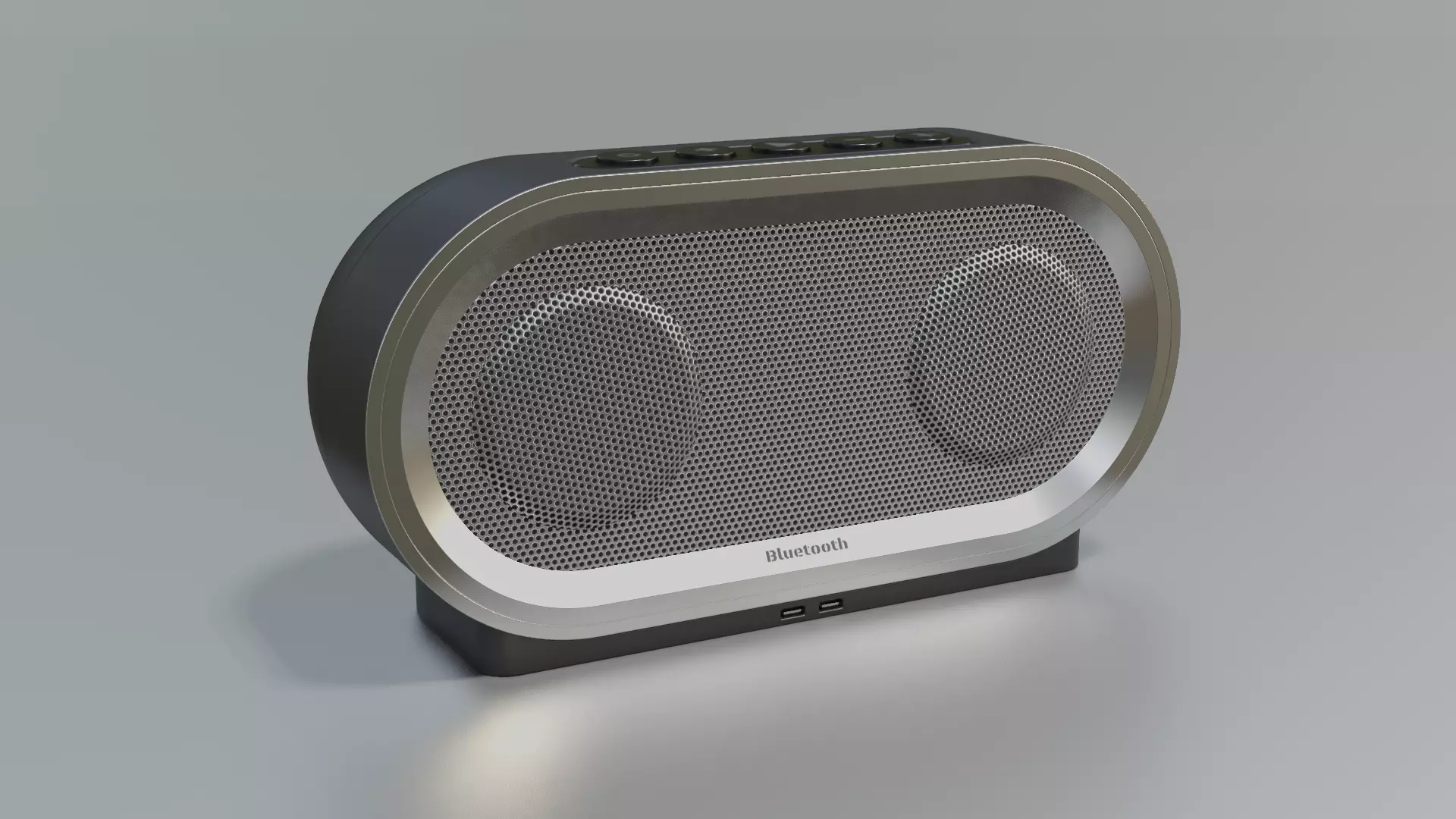 Bluetooth Speaker Low-poly 3D model_0