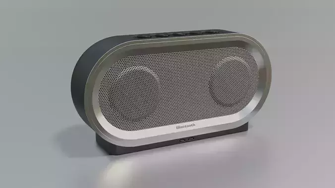 Bluetooth Speaker Low-poly 3D model