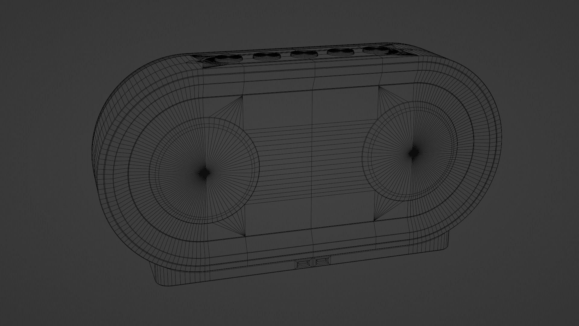Bluetooth Speaker Low-poly 3D model_7