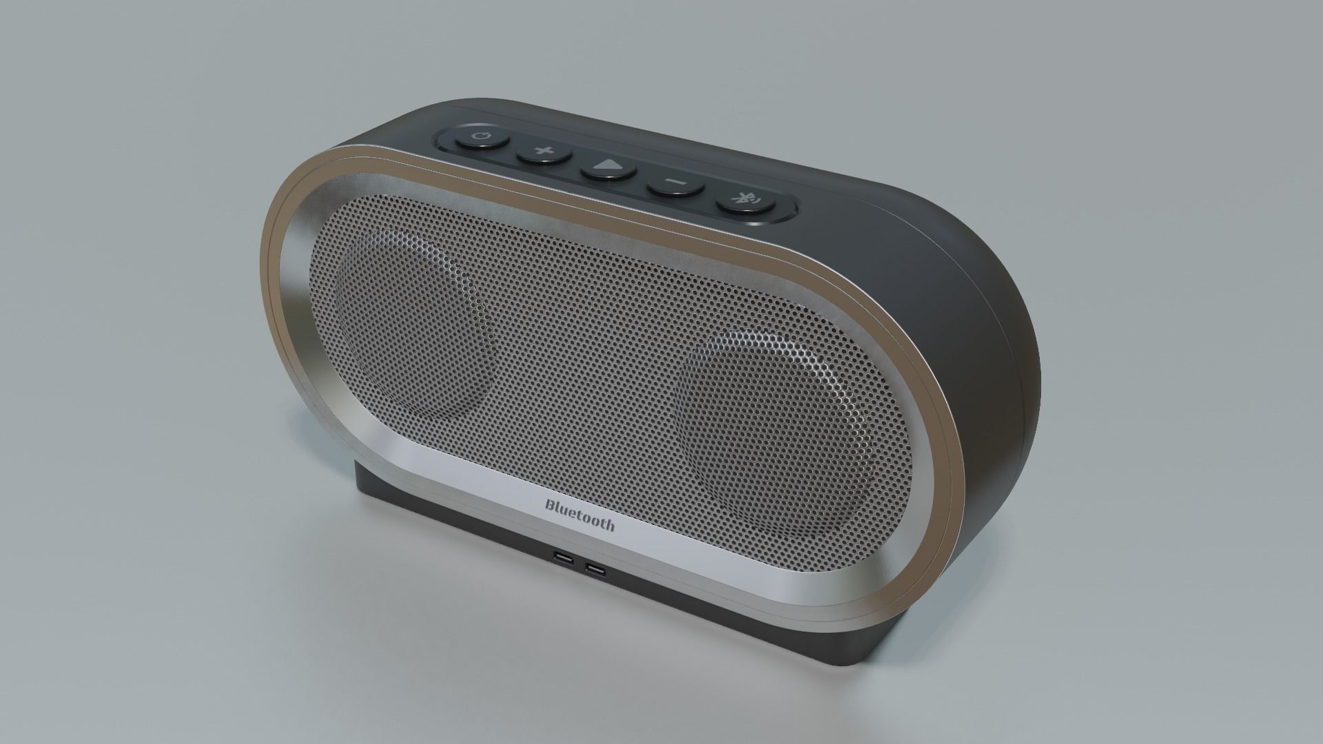 Bluetooth Speaker Low-poly 3D model_1
