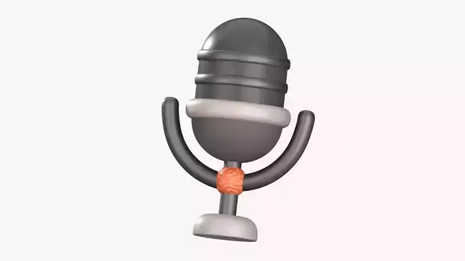 Mic Gaming 3D Illustration