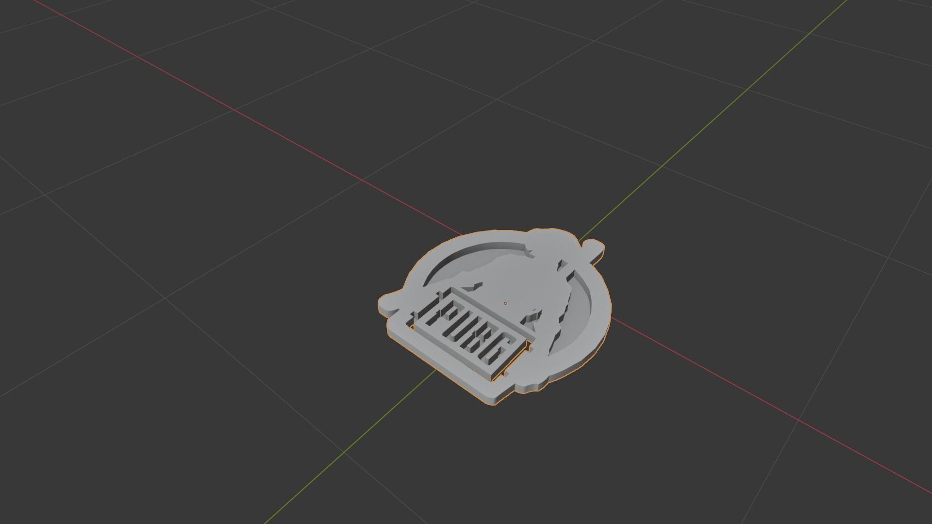 3d logo pubg mobile 3D model_3