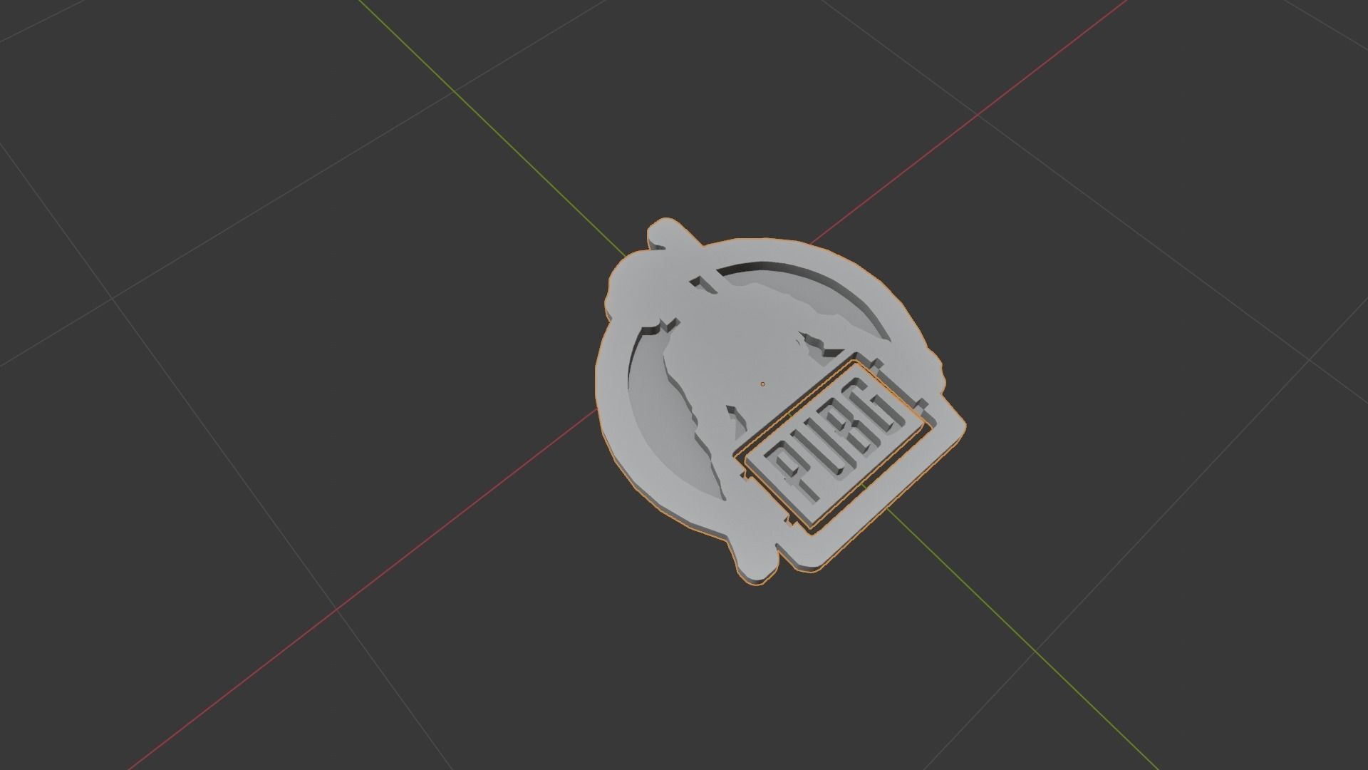 3d logo pubg mobile 3D model_2