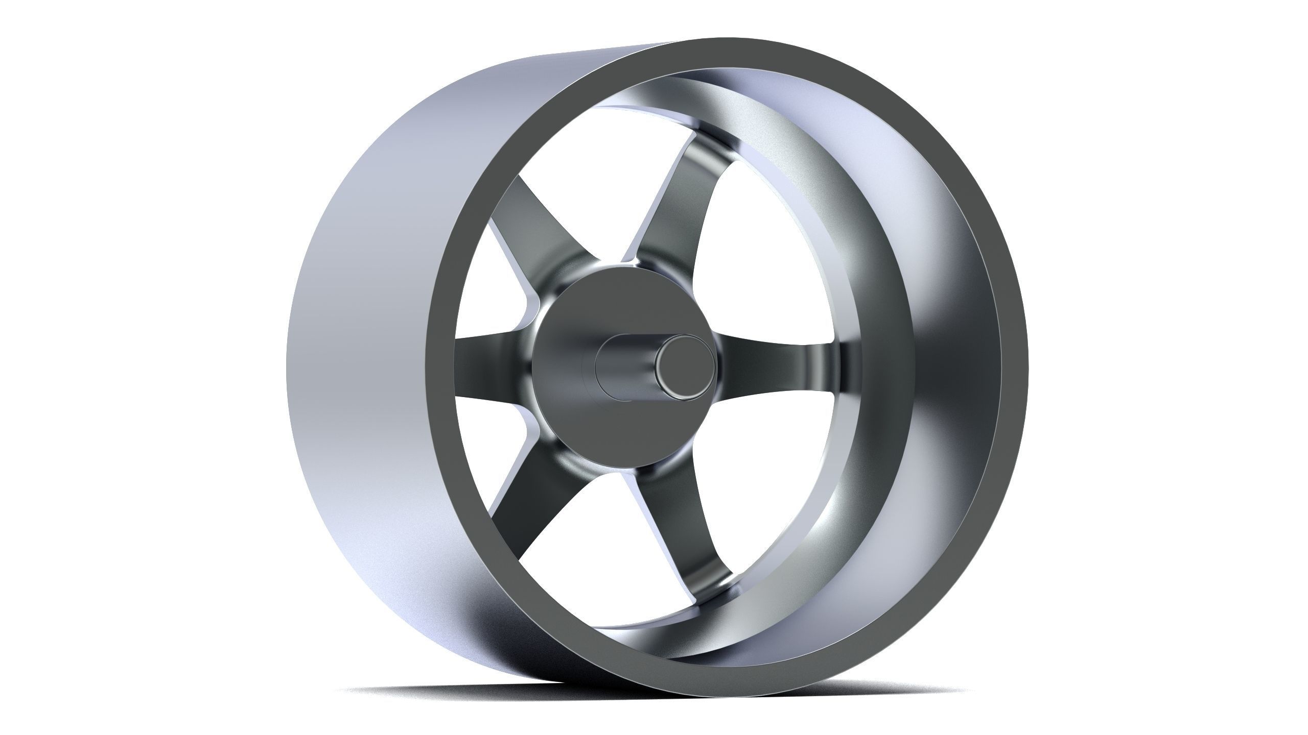 Volk Rays TE37 SL 1-24 Scale 3D print model_4