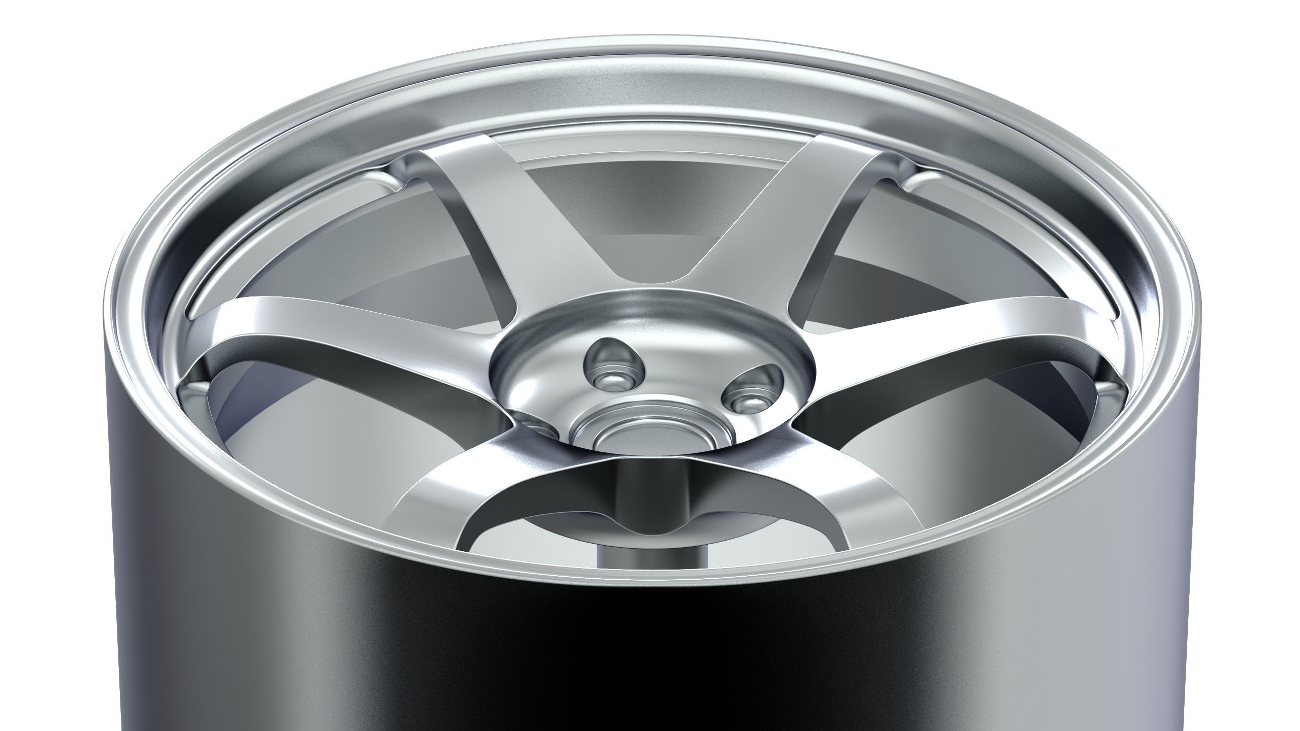 Volk Rays TE37 SL 1-24 Scale 3D print model_3