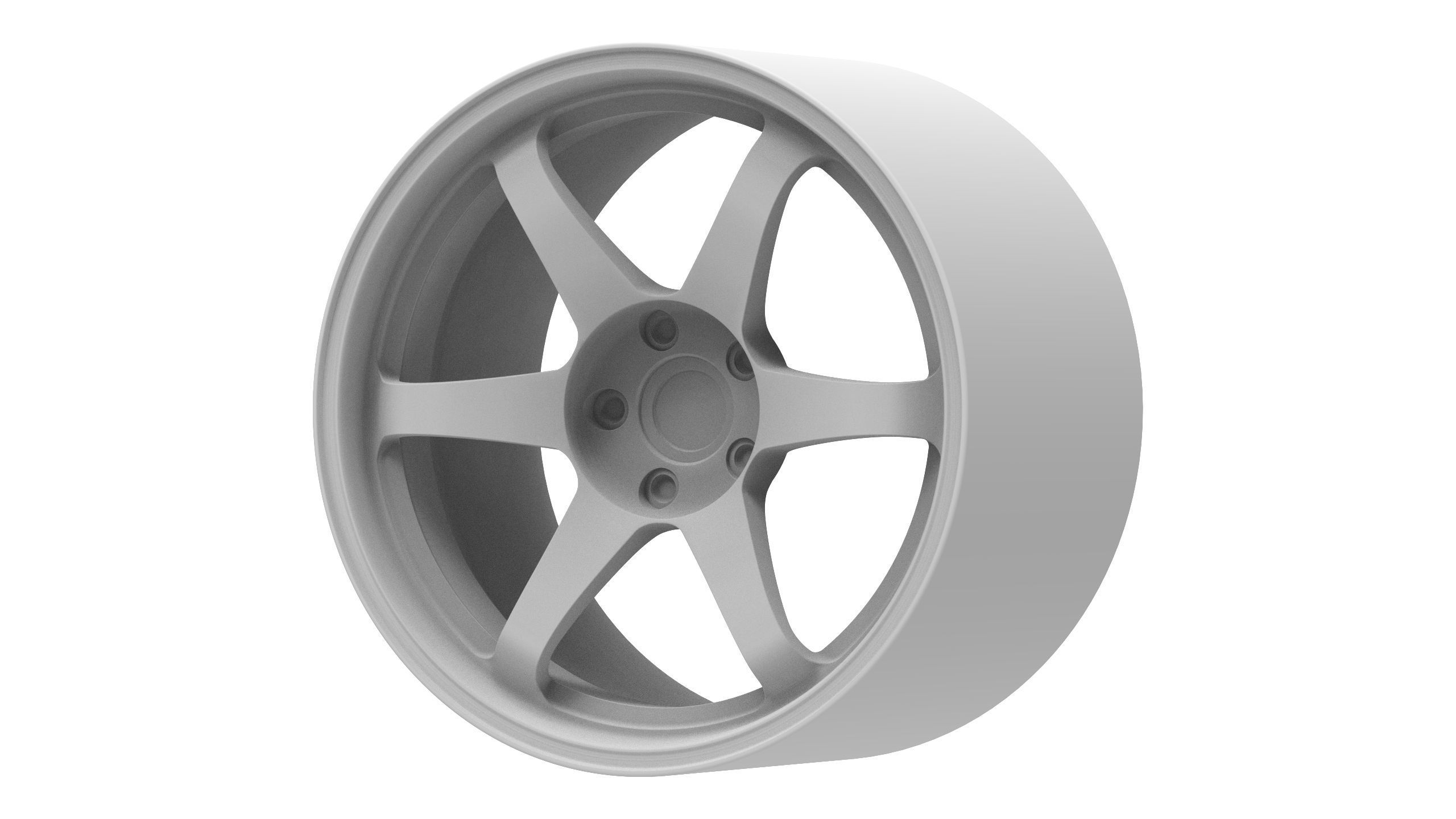 Volk Rays TE37 SL 1-24 Scale 3D print model_5