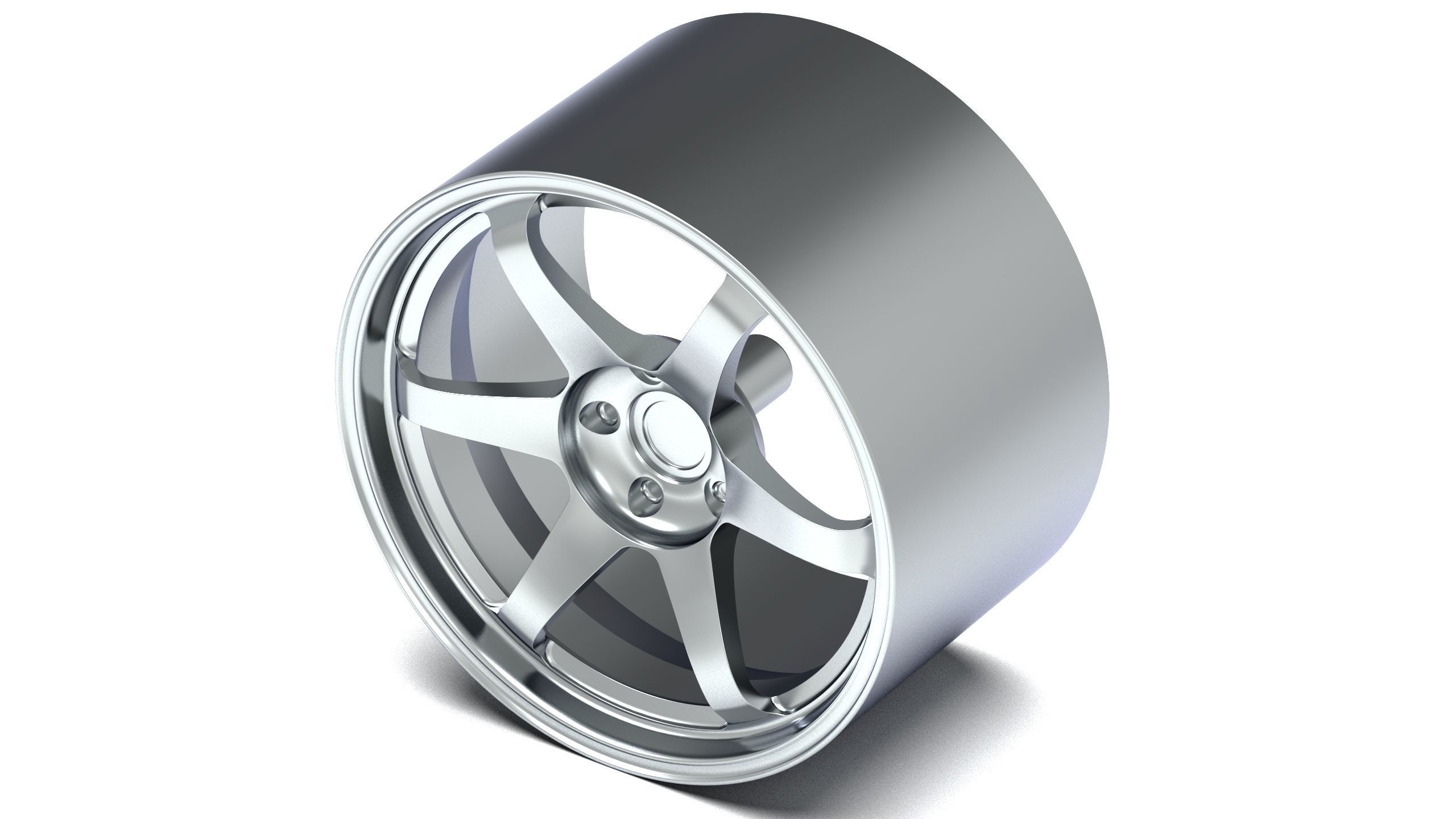 Volk Rays TE37 SL 1-24 Scale 3D print model_1