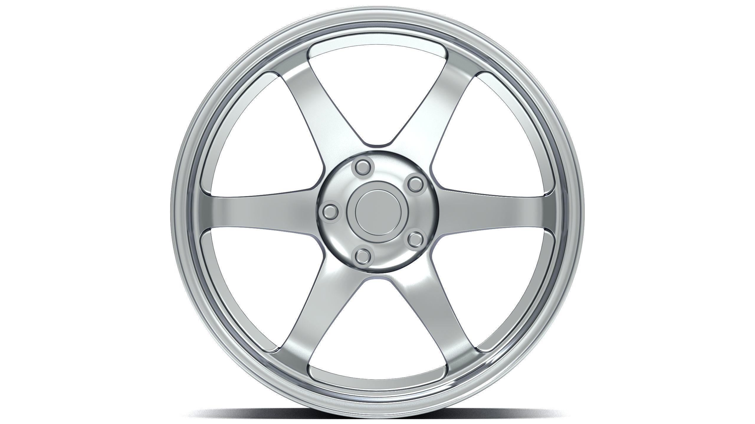 Volk Rays TE37 SL 1-24 Scale 3D print model_2