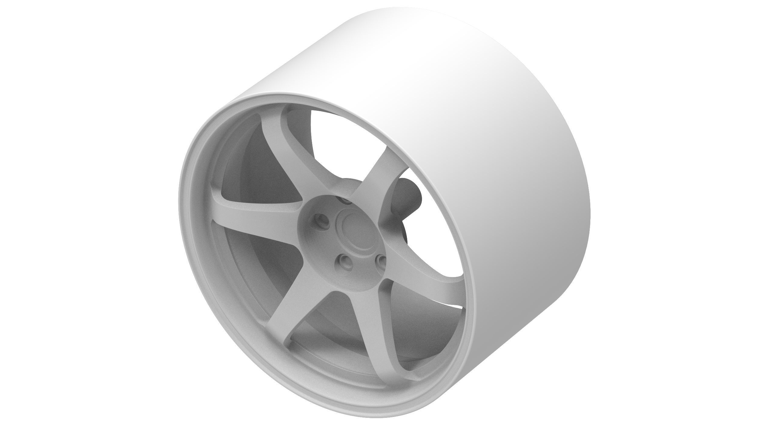 Volk Rays TE37 SL 1-24 Scale 3D print model_7