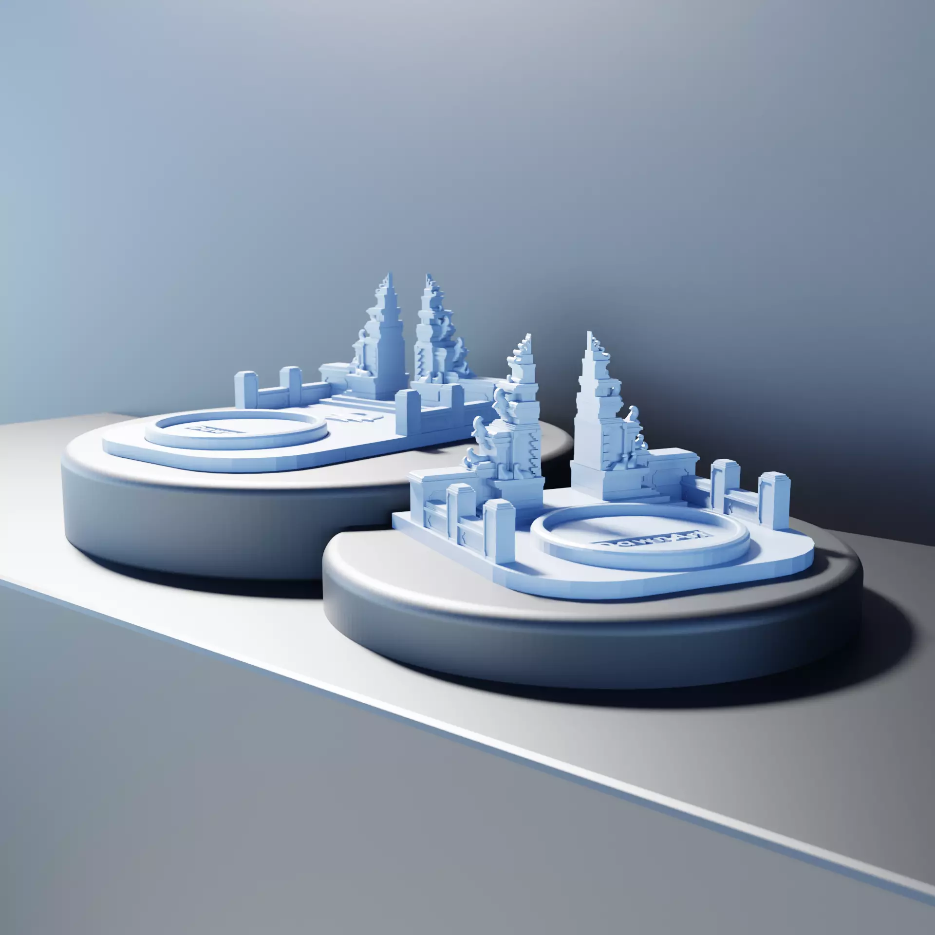 Cup Holder with tample gate design 3D print model
