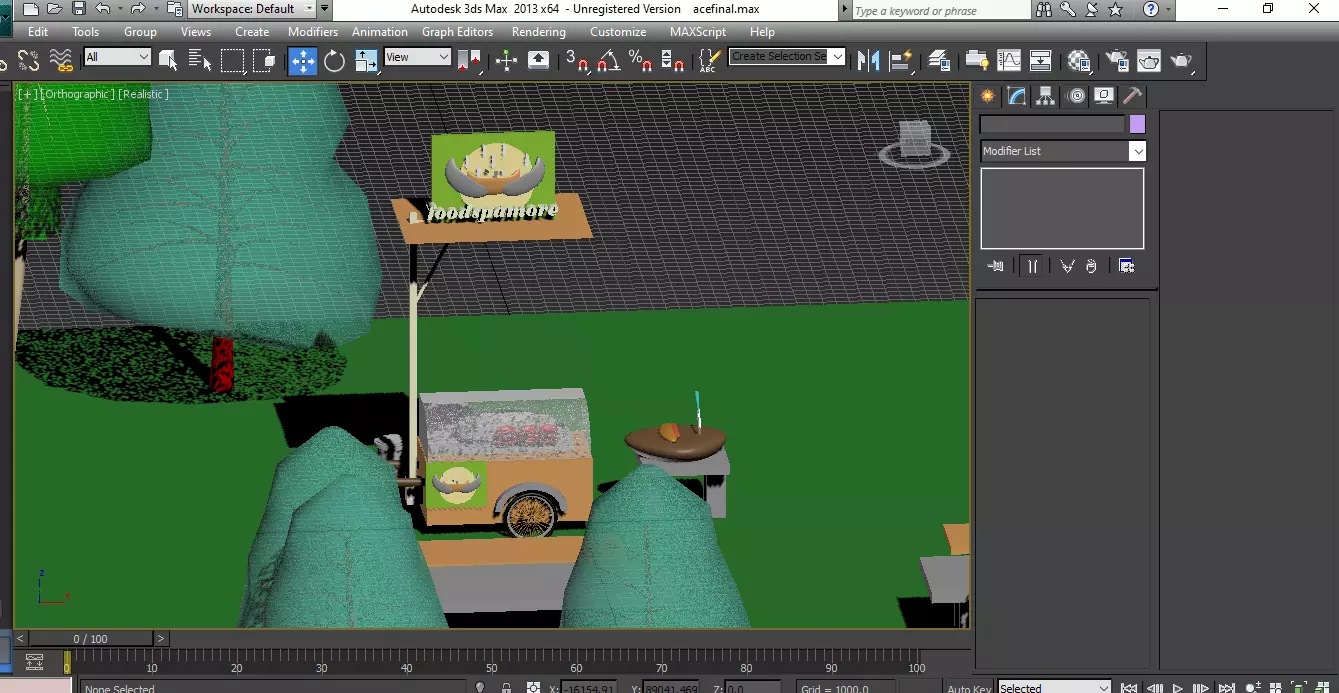food cart 3D print model