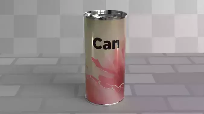 Cylindrical Aluminium can