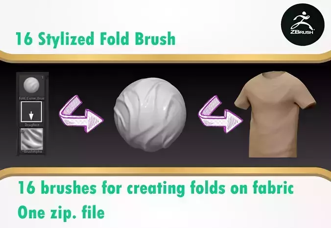 Stylized Fold Brush