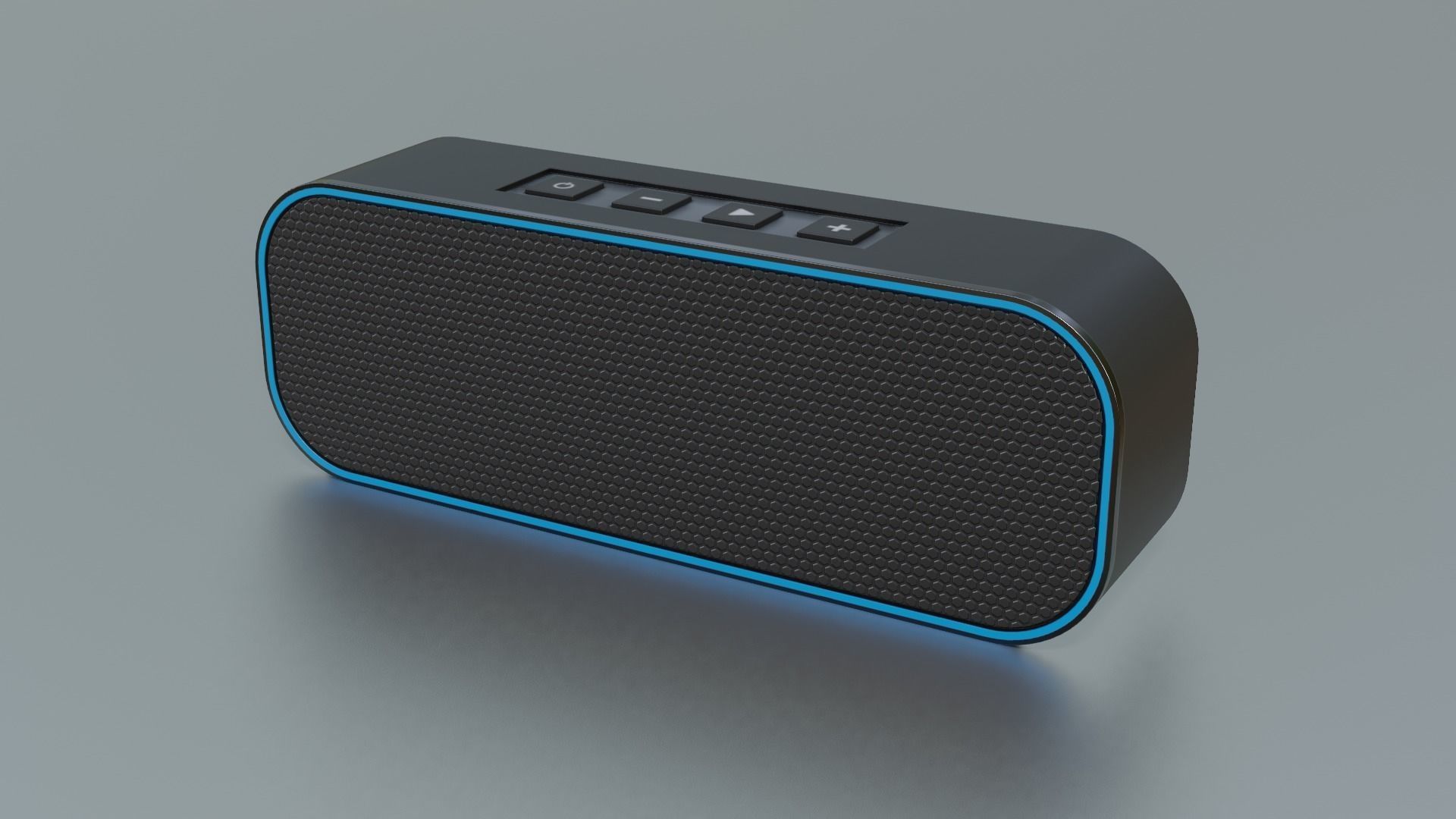 Bluetooth Speaker Low-poly 3D model_1